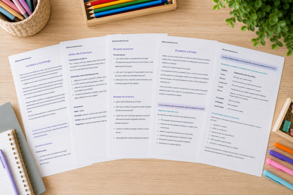 hojas lectura Pack Lecturas dialógicas (7-8 años)